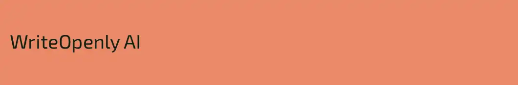 WriteOpenly AI